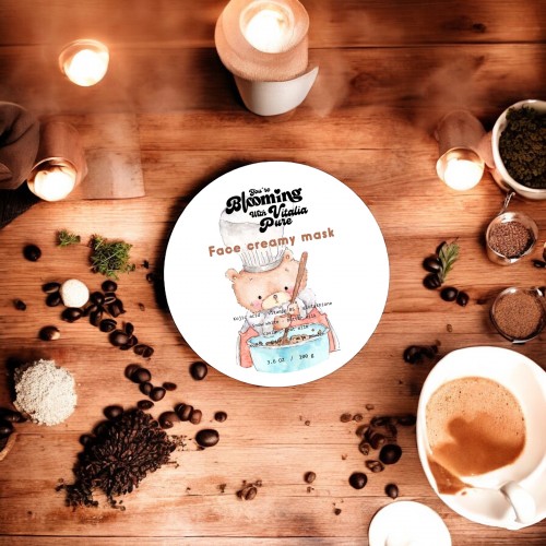 ماسك الوجه الكريمي بالحليب و الفواكه و القهوة 