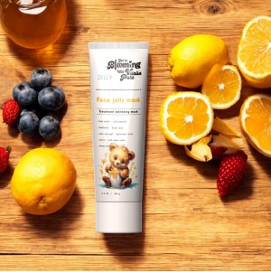 ماسك الوجه الهُلامي بالزعفران و الكوچيك آسيد 